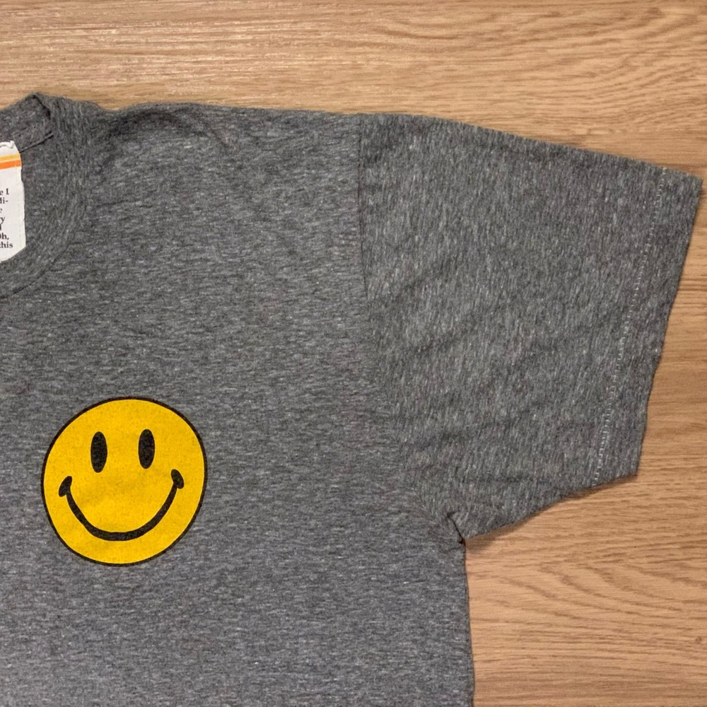 Aviator Nation SMILEY 2 BOYFRIEND HEATHER Gray Short Sleeve Tee Size XL - Picture 5 of 12